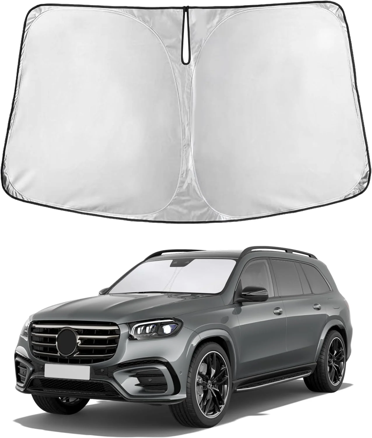 Parasol para parabrisas EcoNour compatible con Mercedes Benz GLS 2020-2026