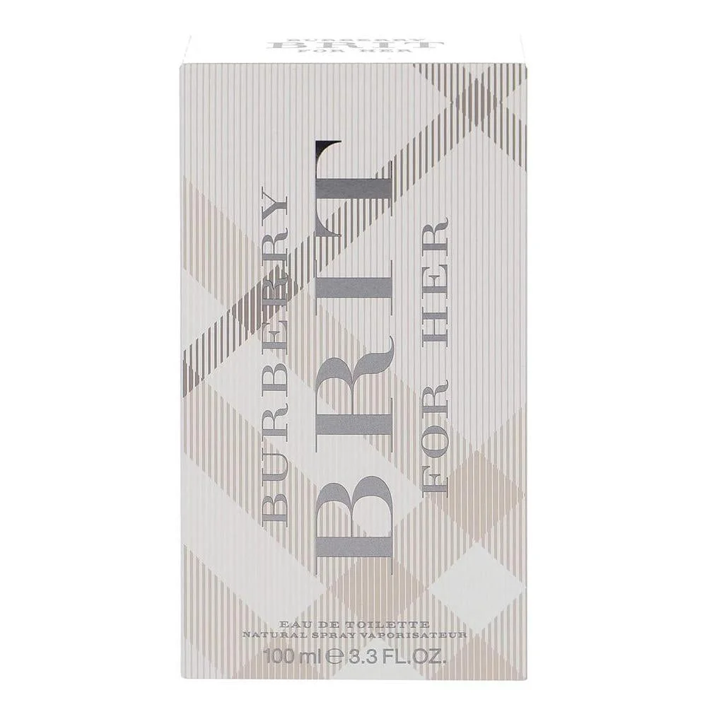BURBERRY Brit Eau de Toilette, perfume floral con notas de pera, almendra azucarada y vainilla, lujo y larga duración