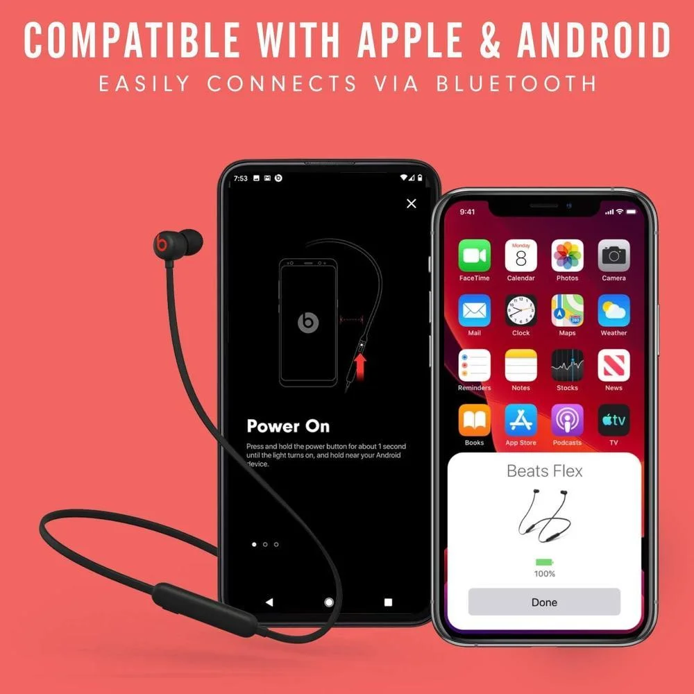 Auriculares inalámbricos Beats Flex con chip Apple, auriculares magnéticos y Bluetooth, hasta 12 horas de batería