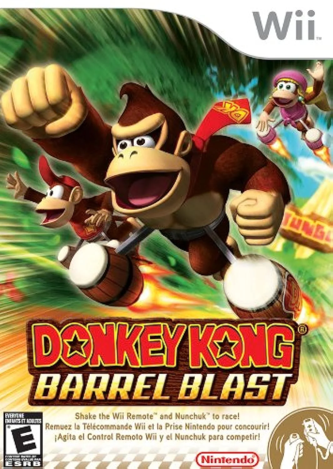 Videojuego Donkey Kong Barrel Blast para Wii