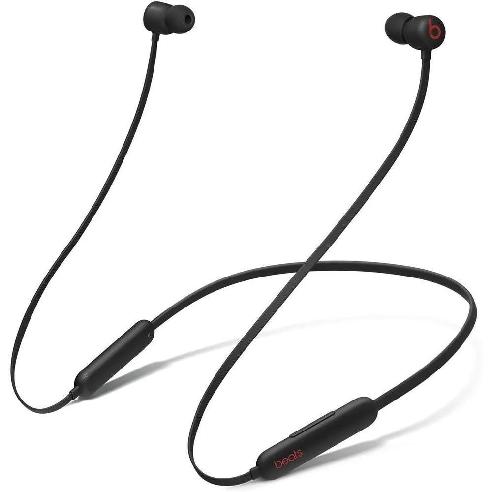 Beats Flex Wireless Earbuds - Apple W1 Headphone Chip, Magnetic Earphones, Class 1 Bluetooth, 12 Hours of Listening Time, Built-in Microphone - Black