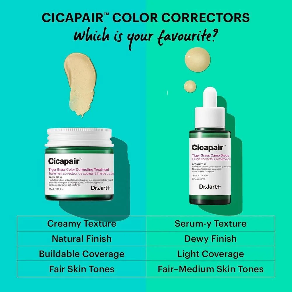 Dr. Jart+ Cicapair Soothing Tratamiento Coreano Corrector con Centella Asiatica y SPF 30 para el Rostro