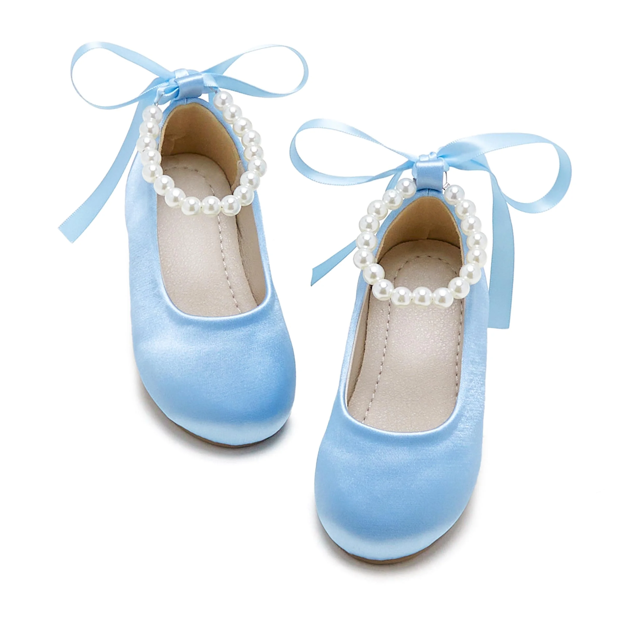Zapatos Phiramin Niña Bailarina Perla con Correa para Fiesta