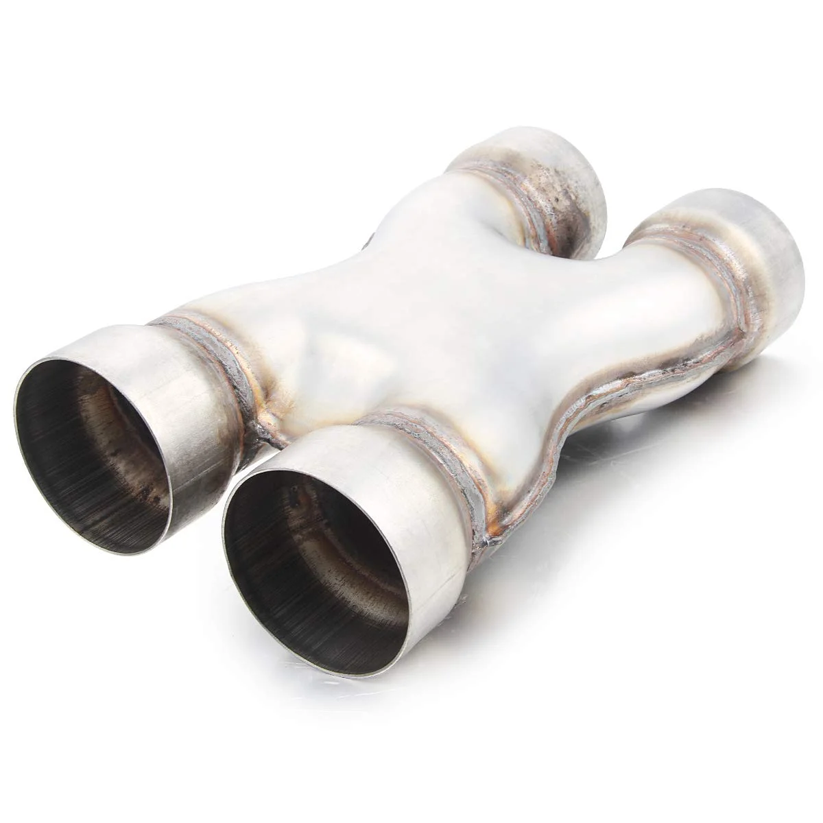 Tubo X de escape A-KARCK 3" entrada dual 3" salida 12" acero inoxidable