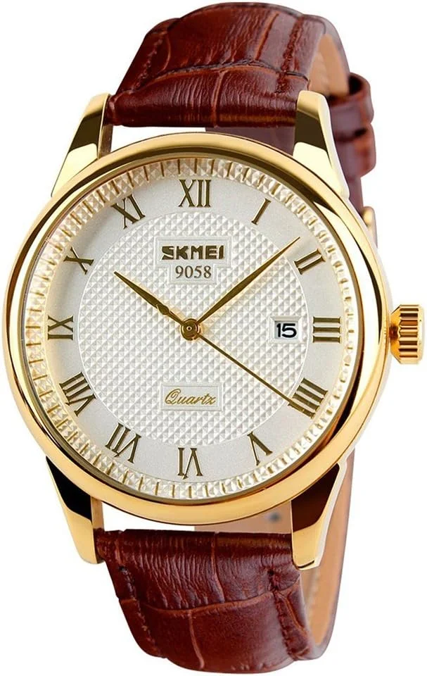 Reloj de pulsera Skmei Business Hombre Cuarzo Números Romanos Correa Cuero