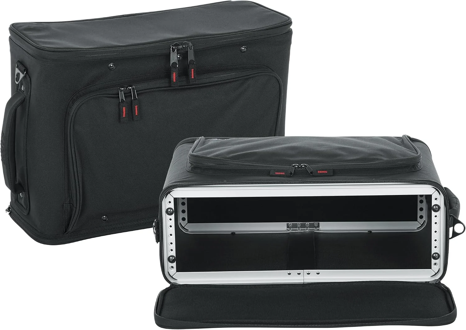 Gator Cases Lightweight Rack Bag with Removable Shoulder Strap Stage and Studio Equipment Case (GR-RACKBAG-3U)