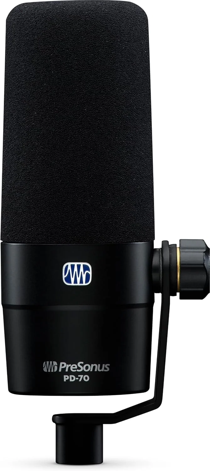 Micrófono dinámico PreSonus PD-70 para podcast y transmisión en vivo