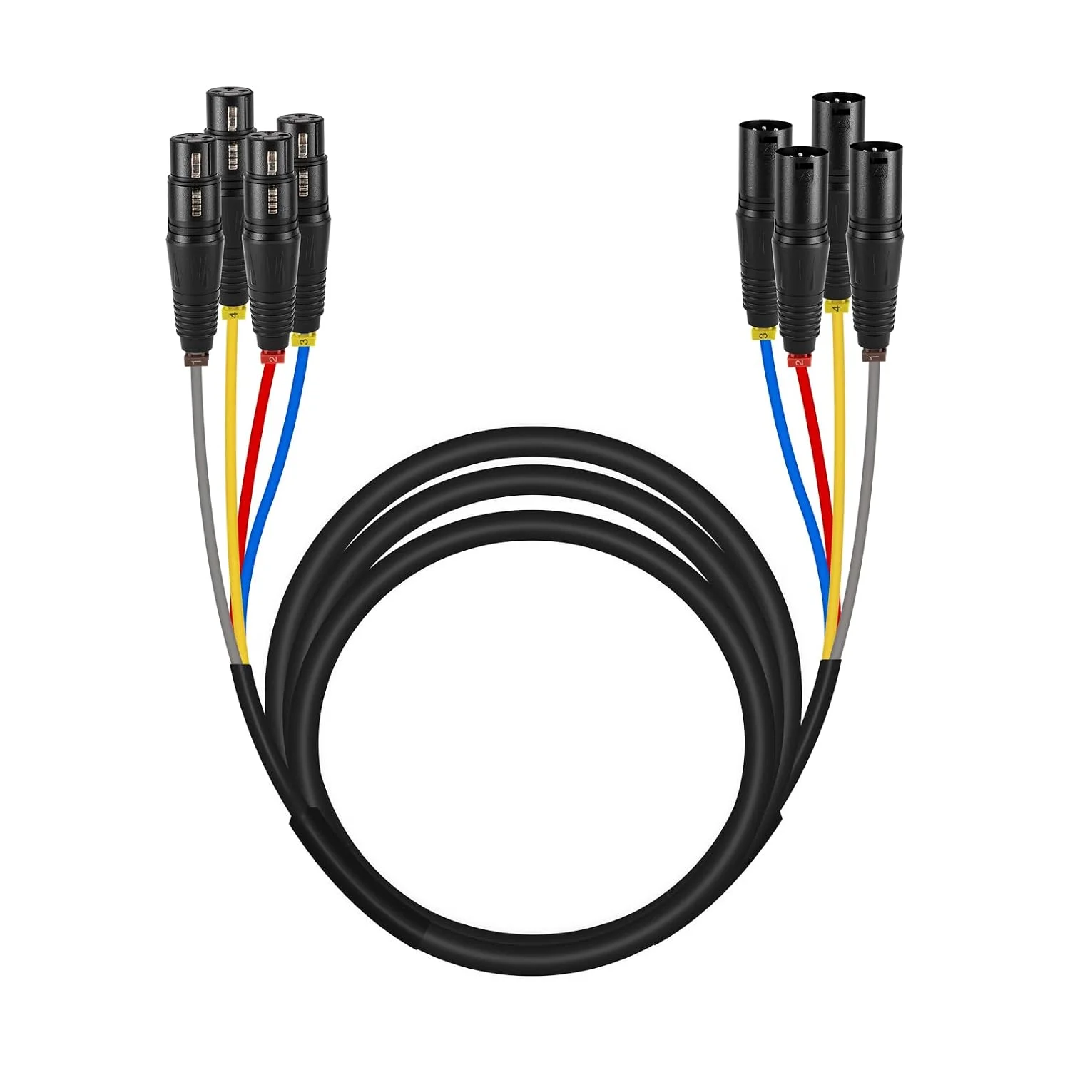 Cable XLR Snake Phenyx Pro 4 canales balanceado 10 pies