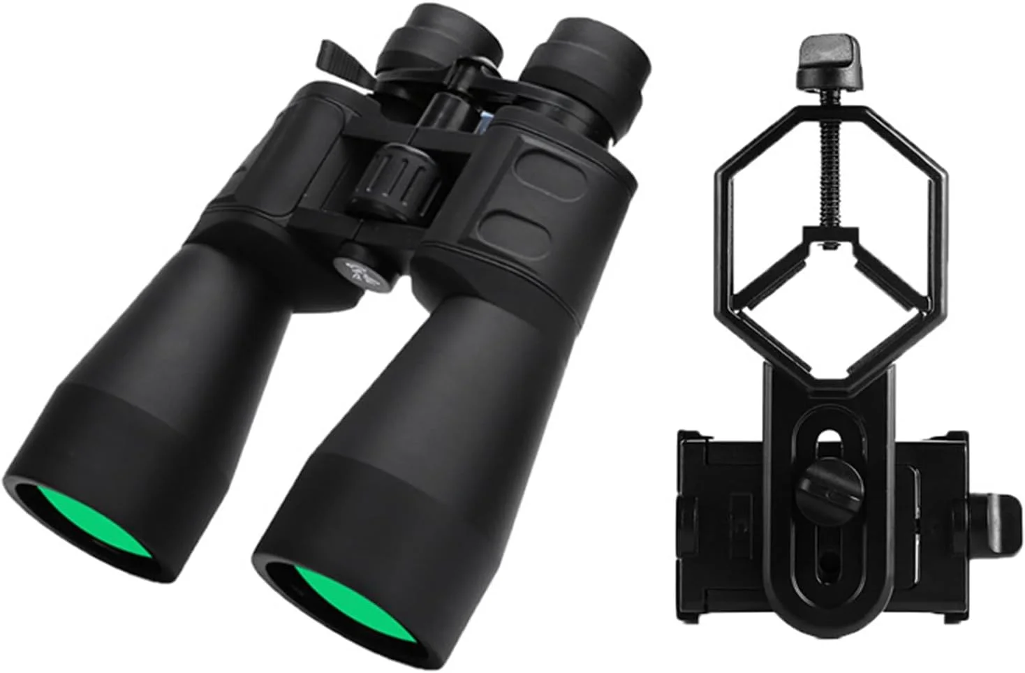 Binoculares profesionales 10-380X100 con zoom 10-60x y prisma BAK4