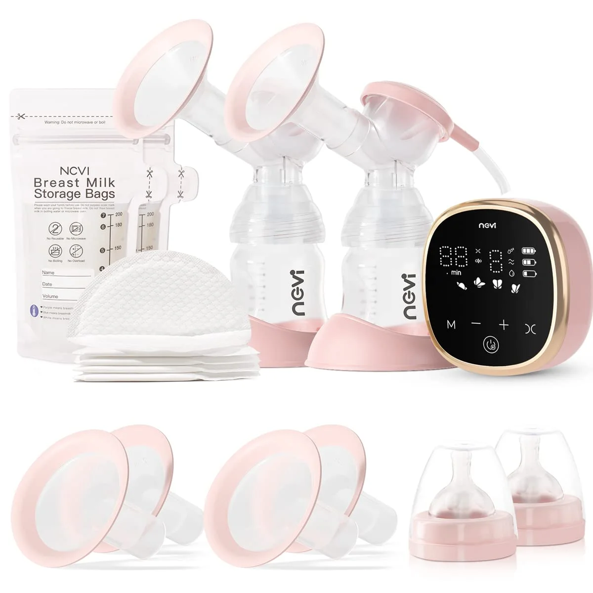 NCVI 8782 Extractor de Leche Eléctrico Doble Portátil