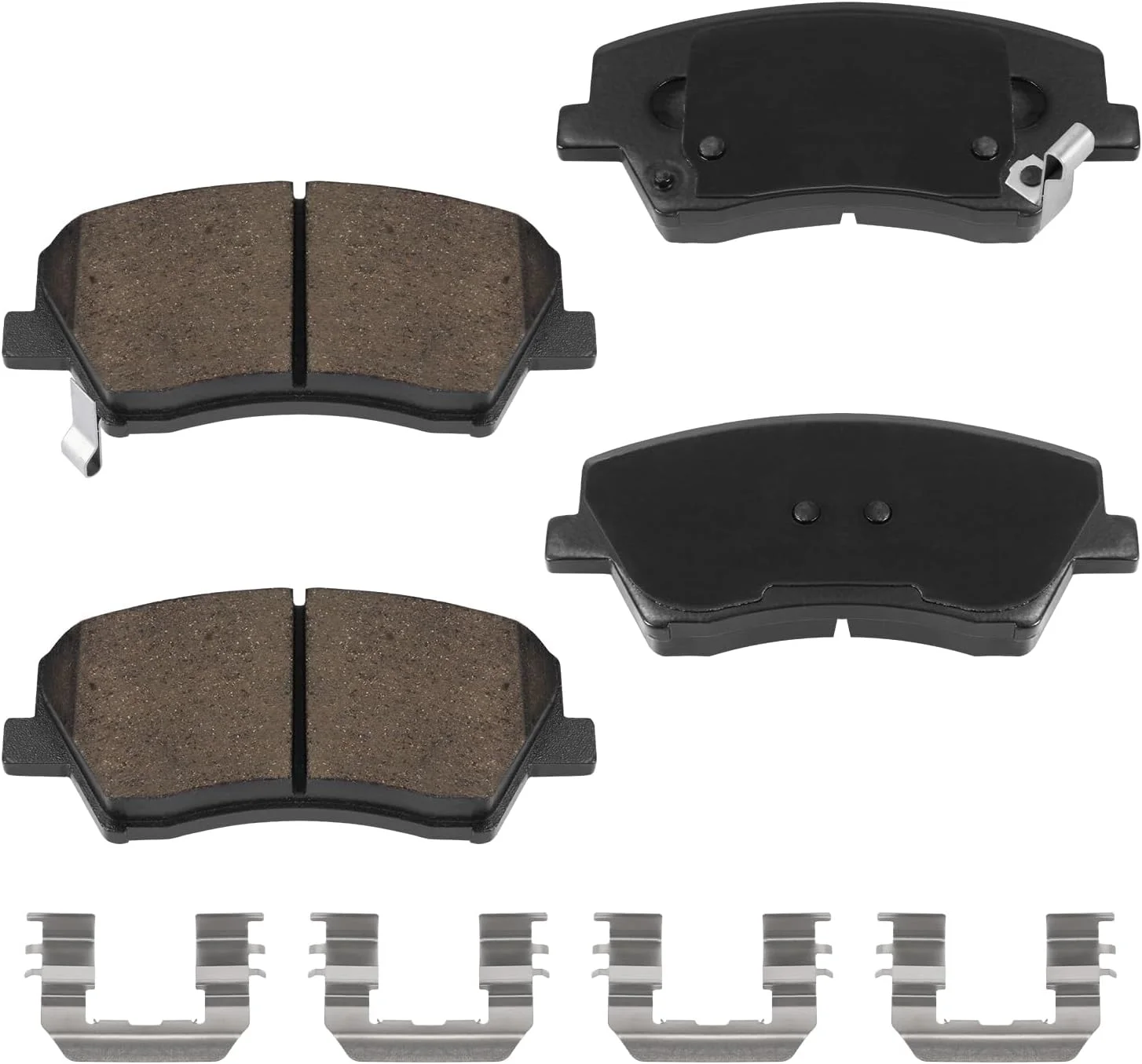 Pastillas de freno delantero cerámicas D1828 para Hyundai Elantra GT 2016-2017, Veloster 2016-2017, Kia Forte 2017-2018