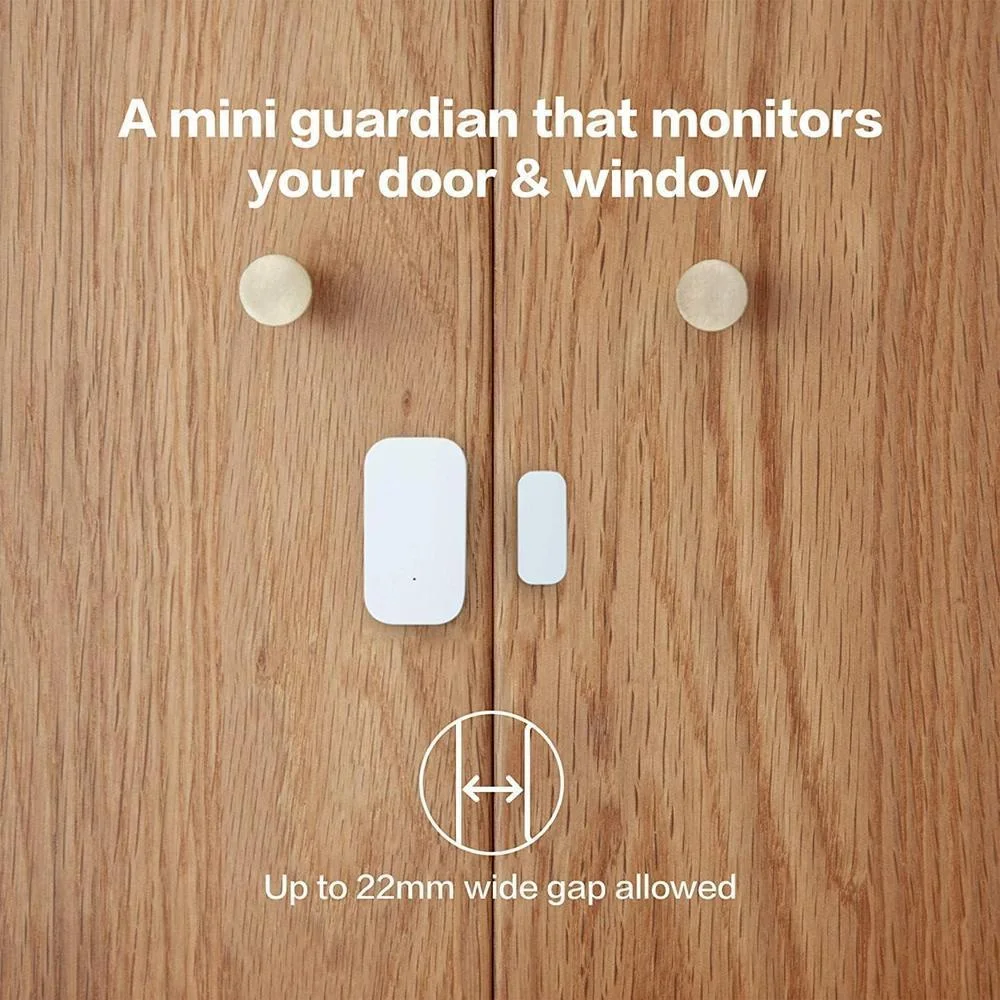 Aqara - Paquete de 3 sensores Zigbee de puerta y ventana, sensor inalámbrico mini para automatización y seguridad