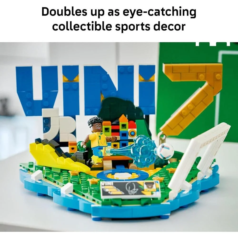 LEGO Editions Vini Jr. - Juego de construcción, regalo coleccionable de fútbol, decoración para niños y niñas