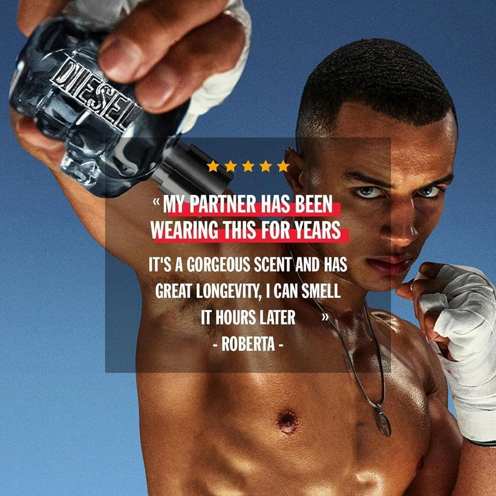 DIESEL Only The Brave Eau de Toilette y Set de Fragancia para Hombre, Aromática con Limón, Romero y Madera Ambarina