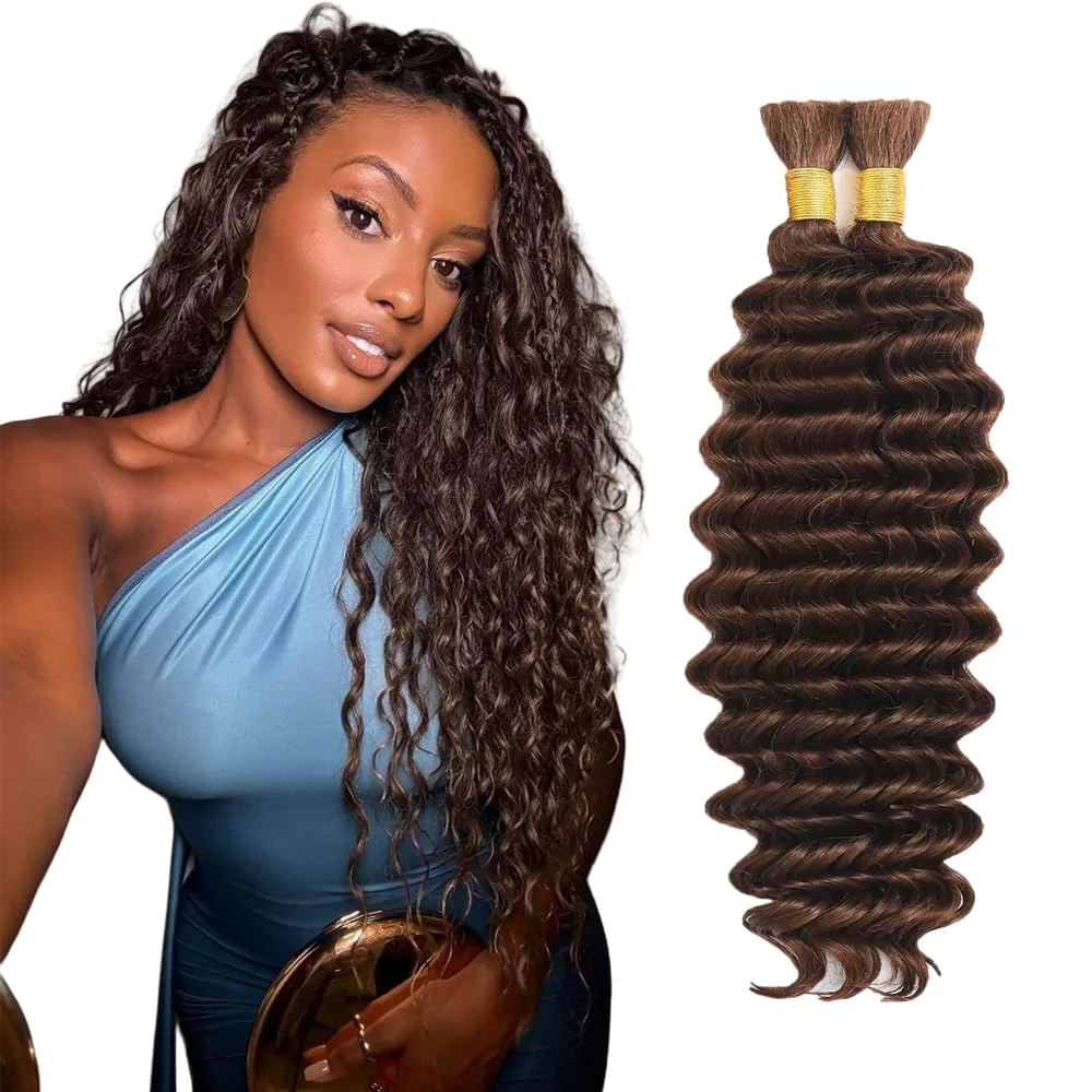 Cabello para trenzas Lakaisa castaño #4 26 pulgadas 150g