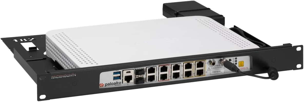 Rackmount.IT RM-PA-T12 Rack Mount Kit for Palo Alto Networks PA-410, PA-415, and PA-415-5G Firewalls - 1U, Front Ports,