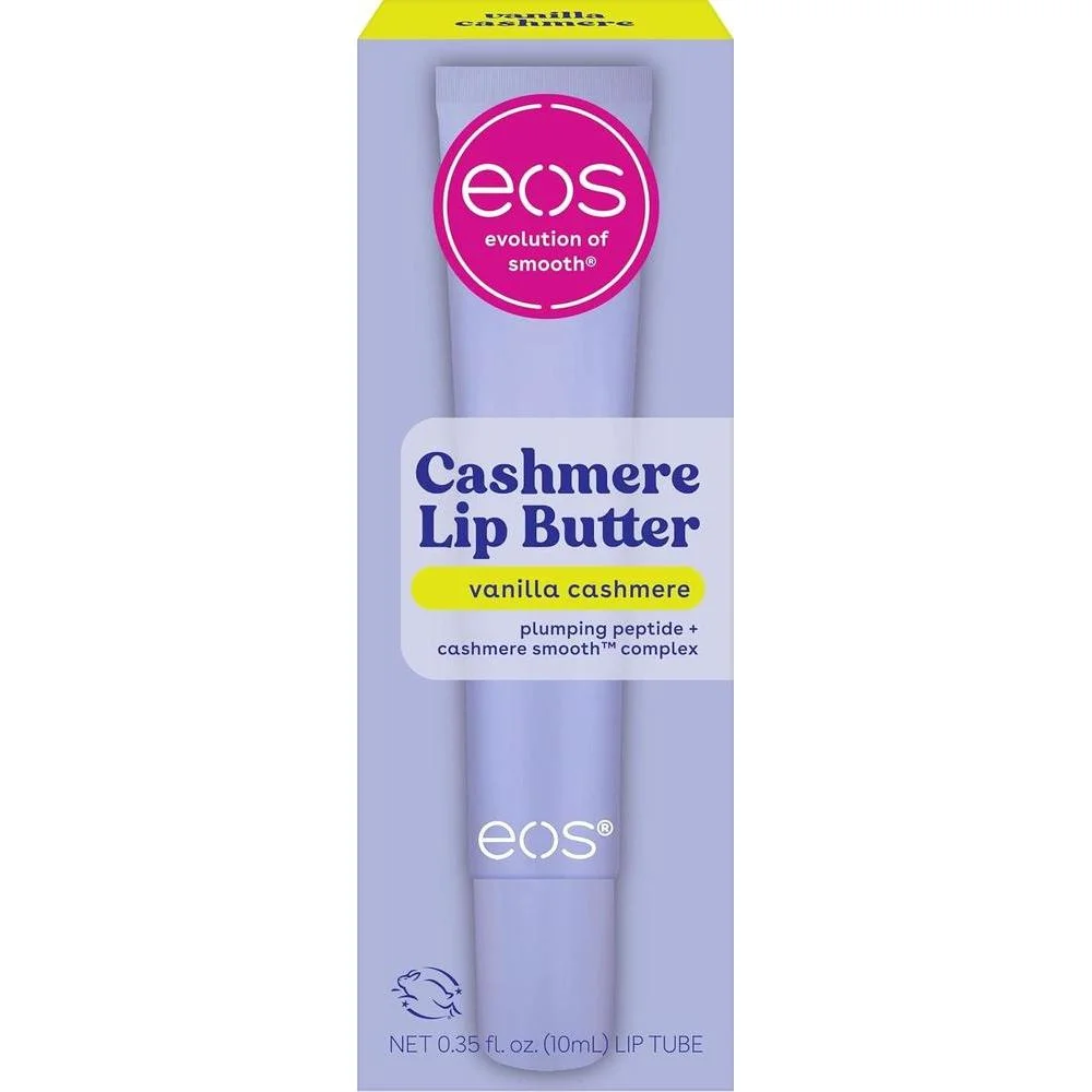 eos Vanilla Cashmere Lip Butter Plumping Peptides Smoothing Shea Butter 0.35 oz