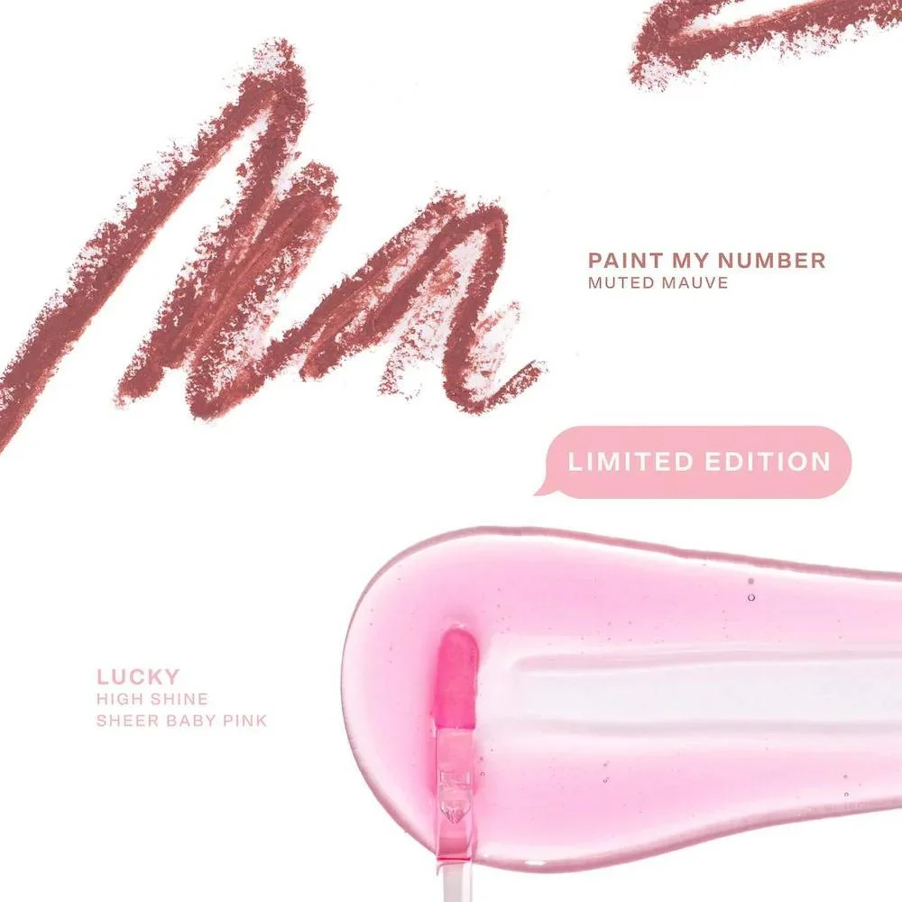 Line + Shine Set de Regalo Lápiz Labial y Brillo Labial