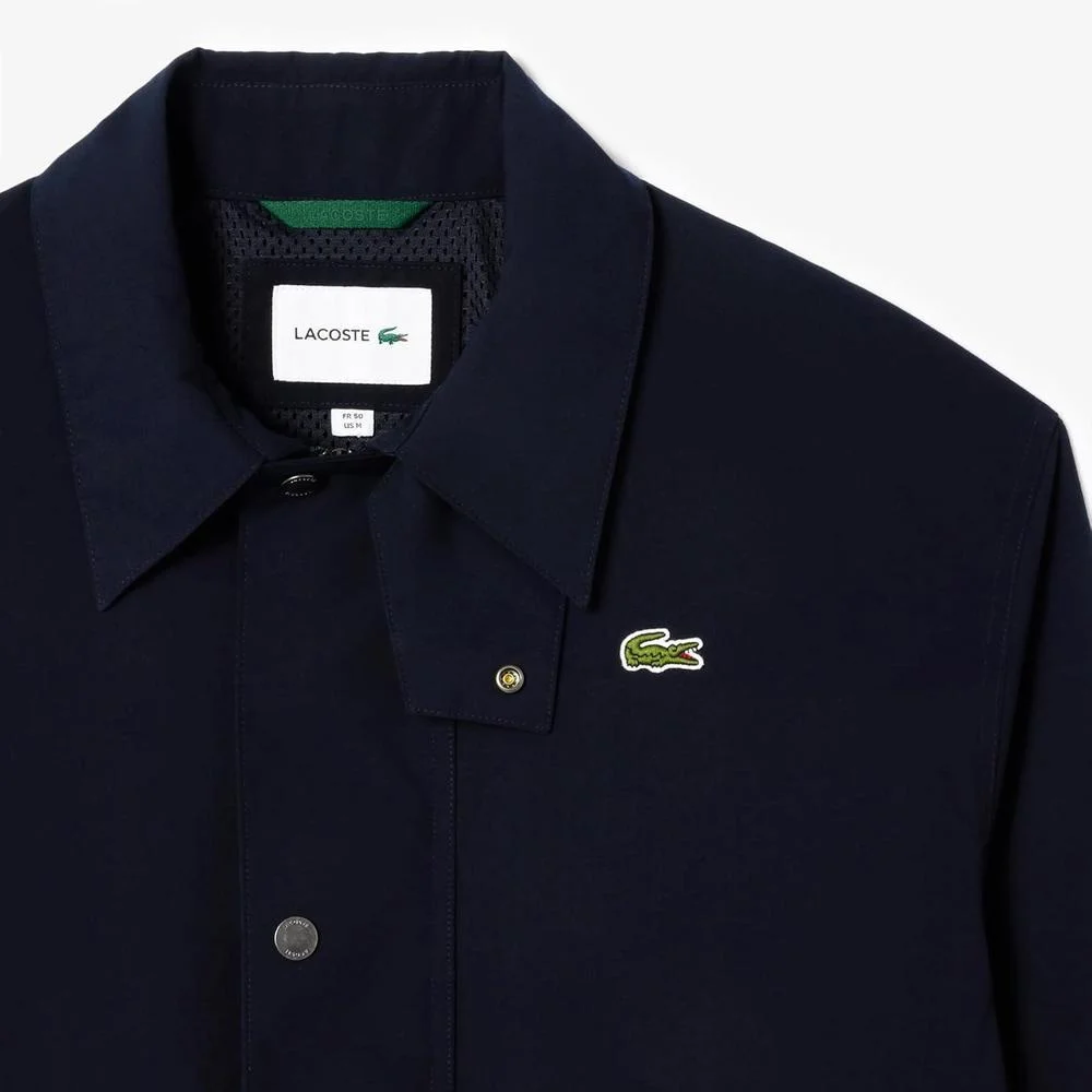 Chaqueta Parka Ligera Lacoste para Hombre con Bolsillos y Cocodrilo Bordado en el Pecho