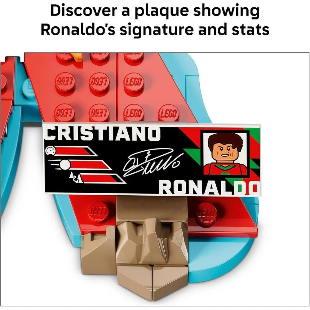LEGO Cristiano Ronaldo Soccer Highlights Set para Niños y Niñas, Regalo Coleccionable de Fútbol, Decoración para Habitación