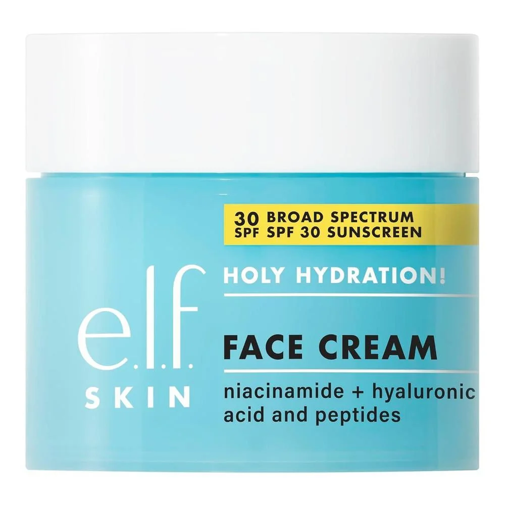 Crema Facial Hidratante e.l.f. SKIN Holy Hydration con SPF 30, 48 g