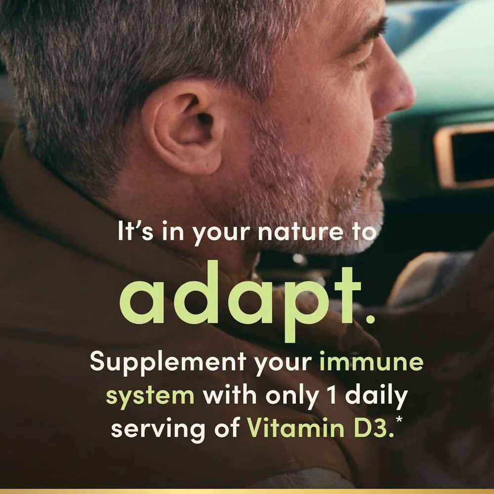 Cápsulas blandas de liberación rápida de Vitamina D3 de Nature's Bounty, apoyo inmunológico, suplemento para huesos fuertes