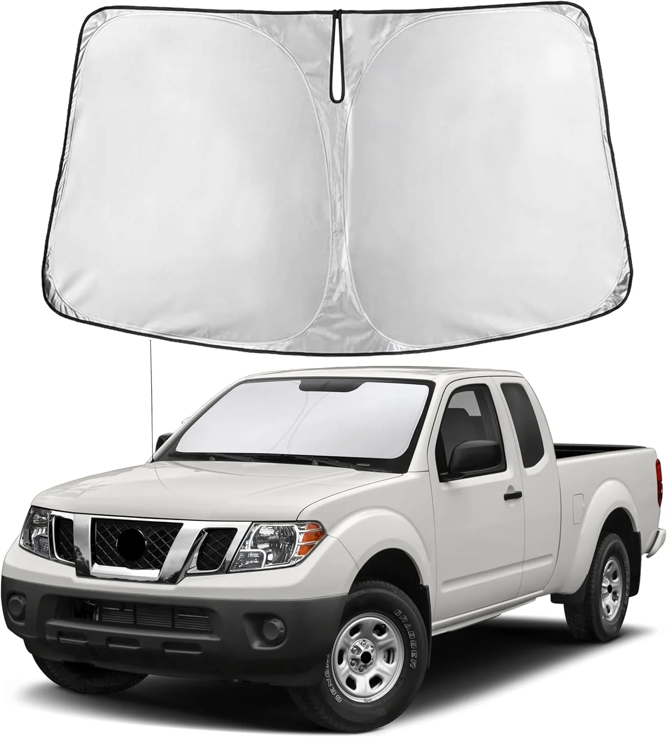Parasol para parabrisas EcoNour compatible con Nissan Frontier 2006-2021
