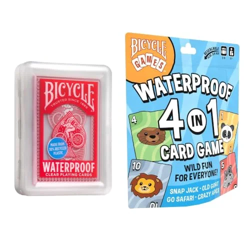 Juego de cartas Bicycle Waterproof Bundle 4 en 1