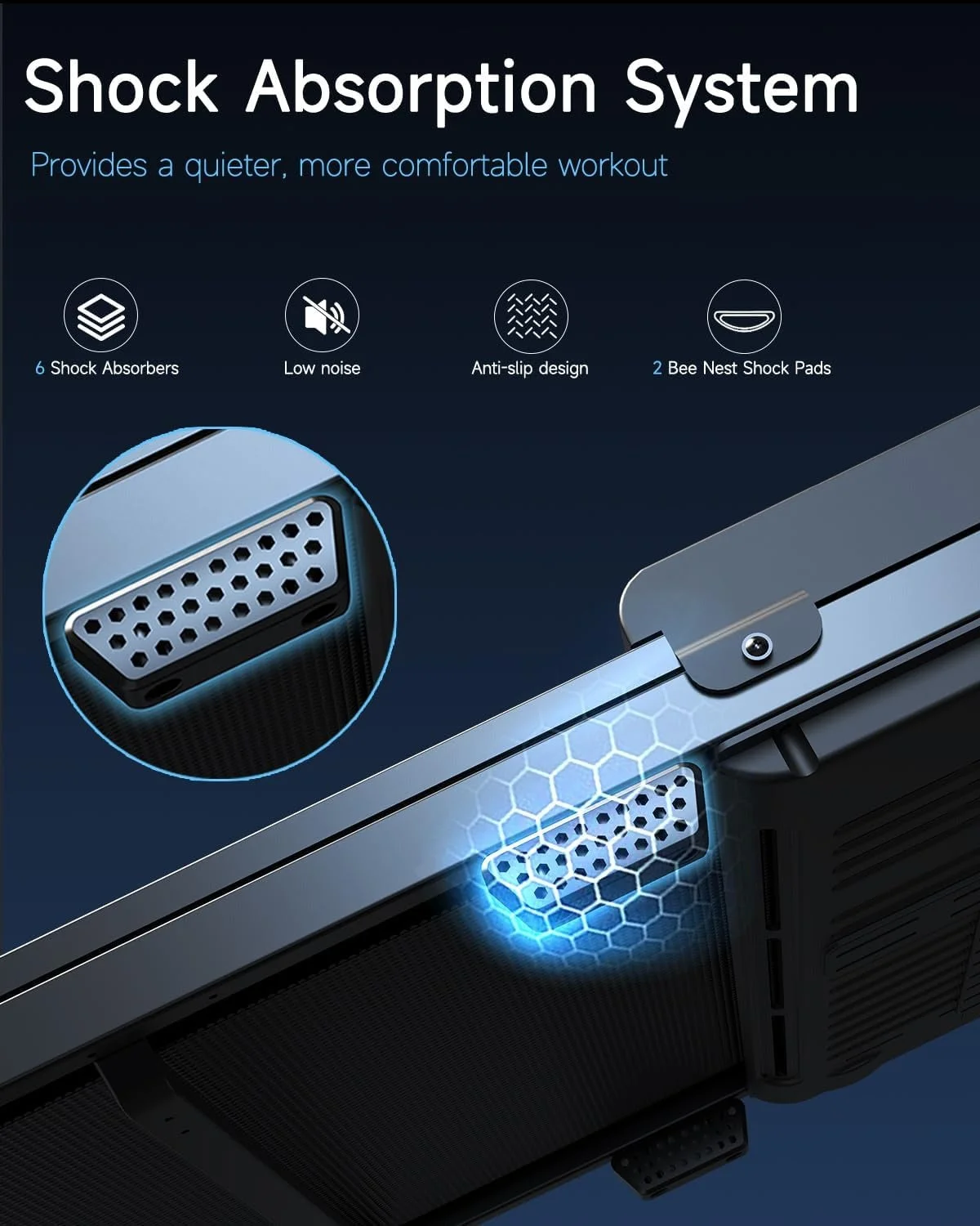 Buztrio Walking Pad Treadmill for Home - Under Desk Treadmills Mini Portable Walking Running