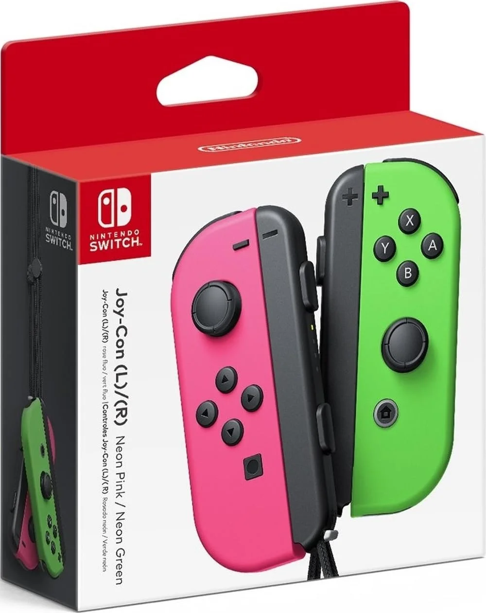 Mando Joy-Con (L/R) Nintendo Rosa Neón/Verde Neón