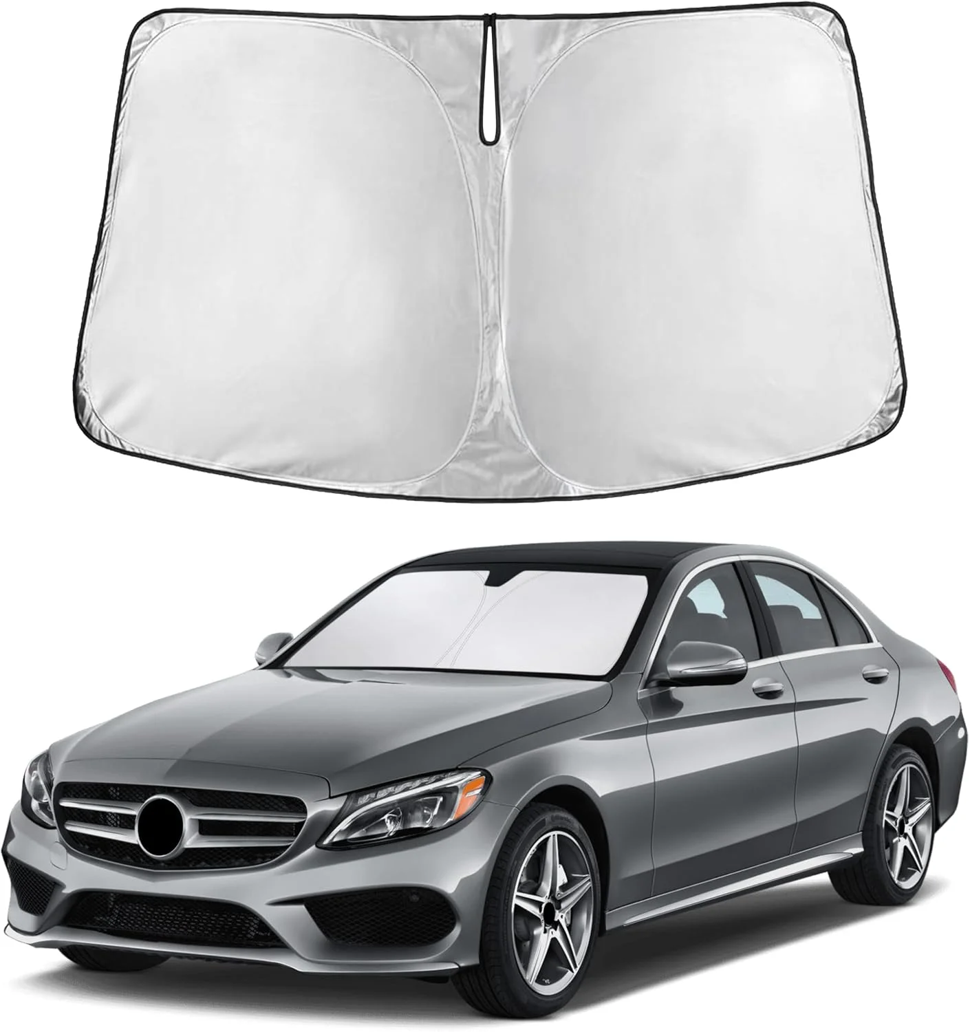Parasol para parabrisas EcoNour compatible con Mercedes Benz Clase S 2015-2025