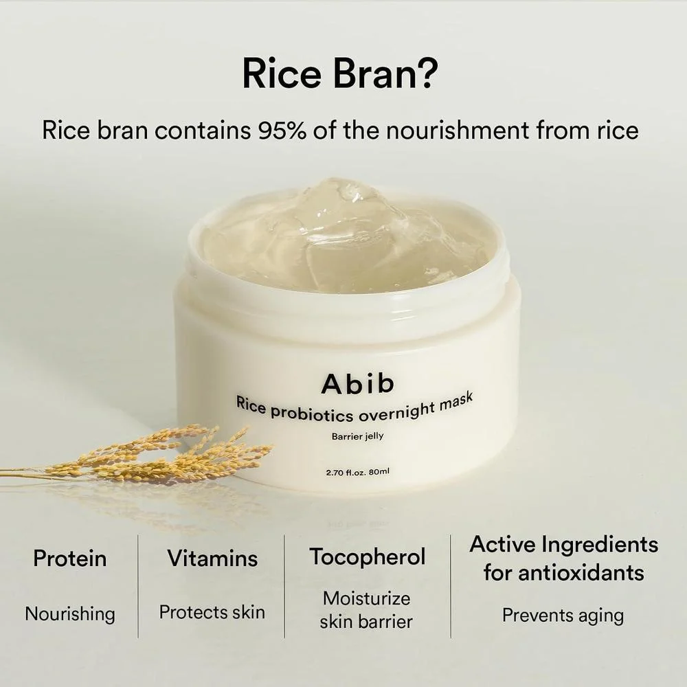 Máscara Nocturna Abib Gelatina 80ml Para Dormir, Hidratante y Nutritiva