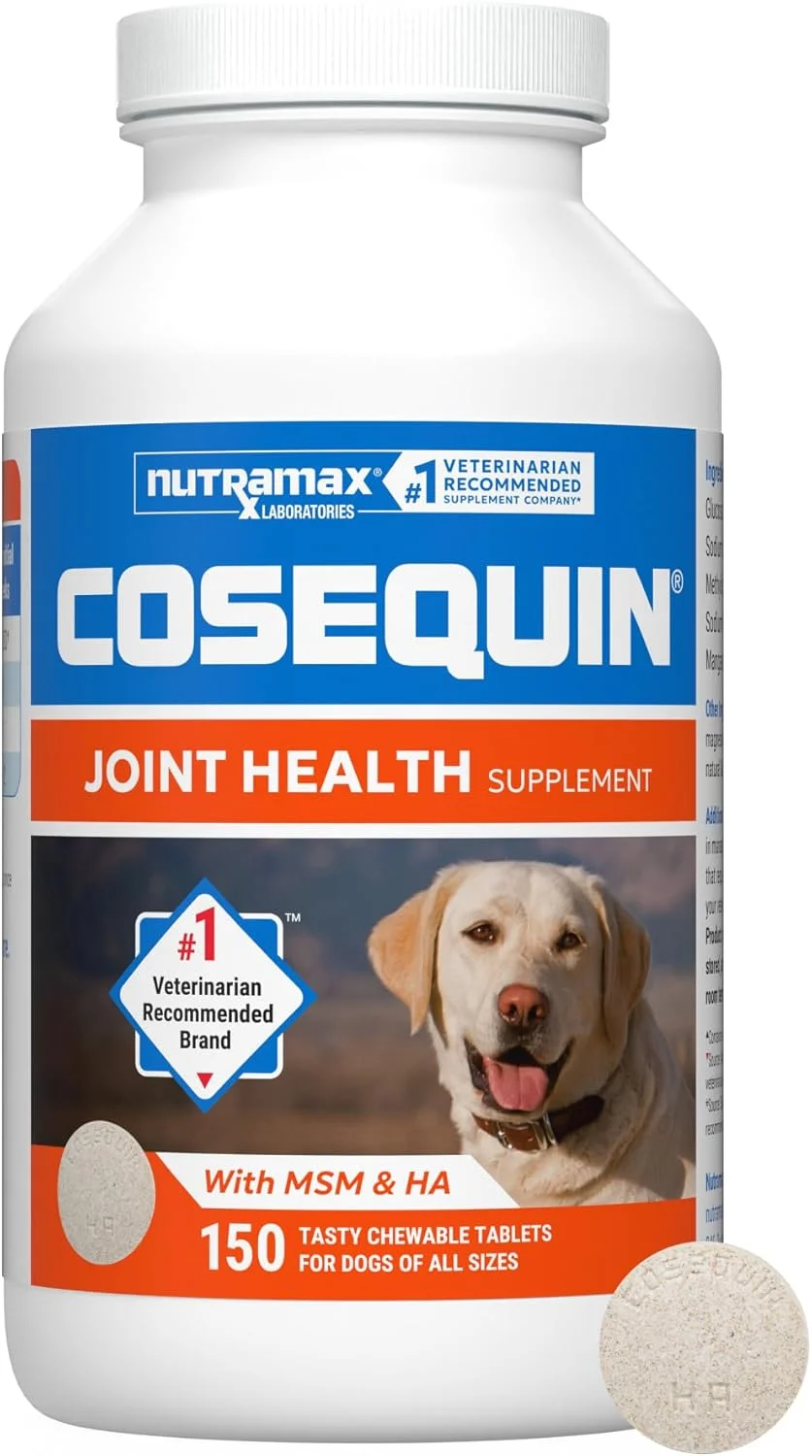 Suplemento articular Nutramax Cosequin para perros MSM+HA tabletas masticables 150 unidades