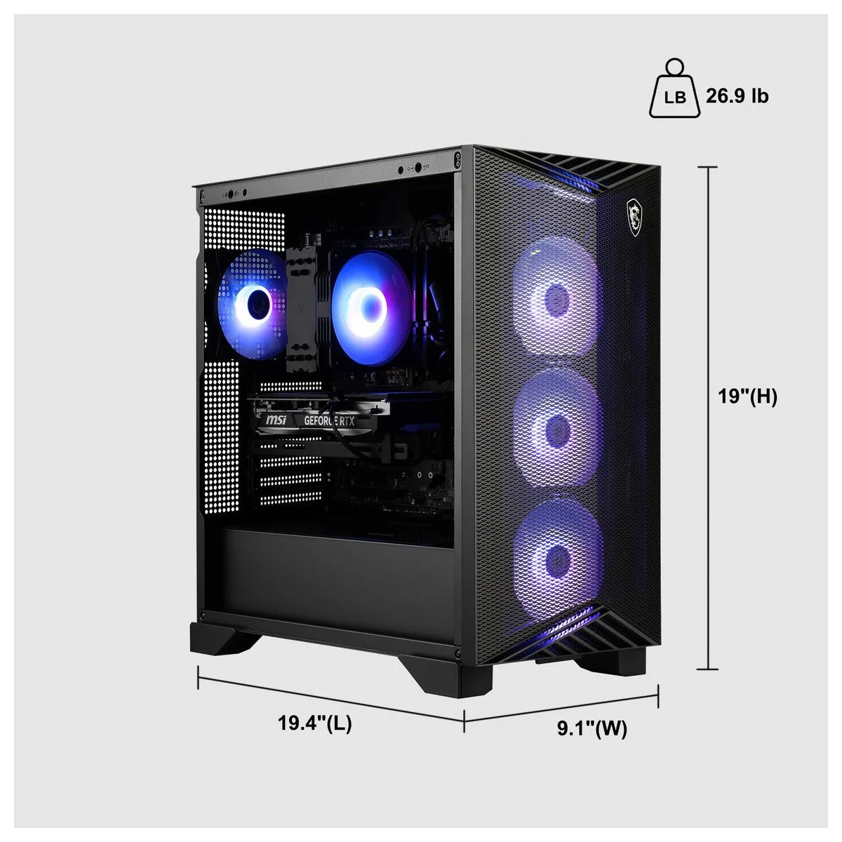 MSI Aegis R2 AI 2nd Gaming Desktop Intel 24-core Ultra 9, 64GB RAM, 4TB SSD, GeForce RTX 5070 Ti, 5Gb LAN, Wi-Fi 7