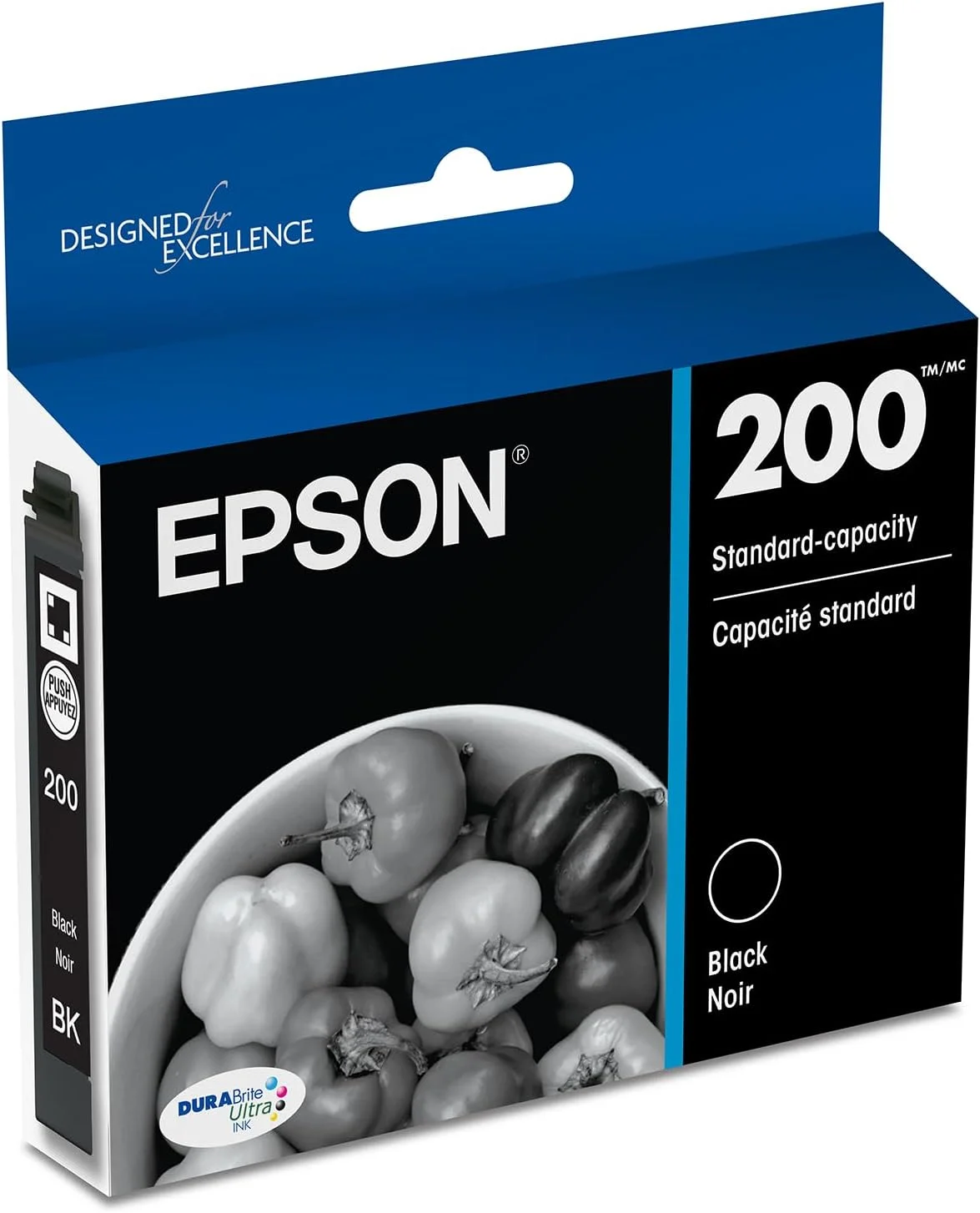 Cartucho de tinta Epson 200 DURABrite Ultra negro capacidad estándar T200120-S