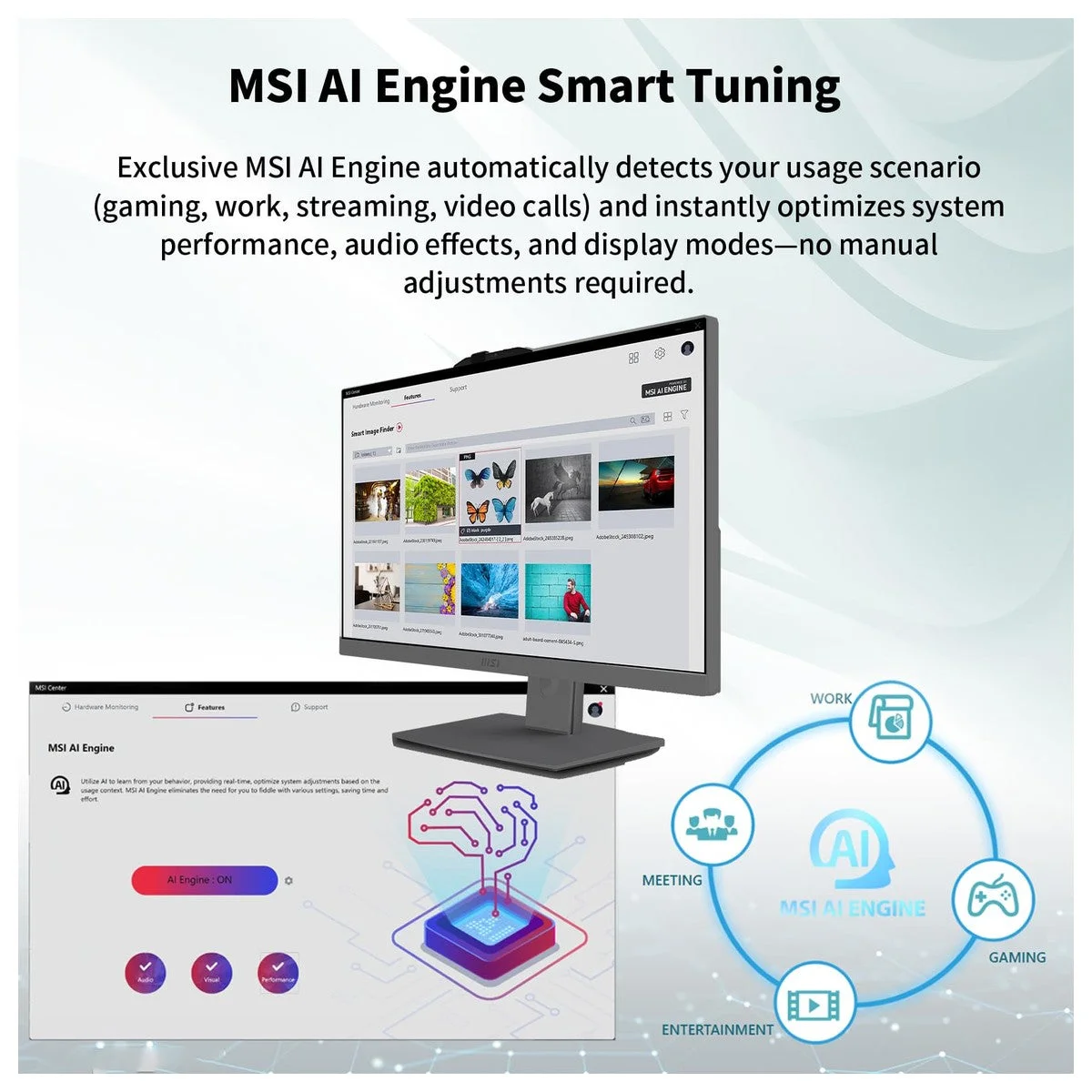 MSI Escritorio Todo en Uno de Negocios Moderno con Pantalla Táctil FHD, Intel Core i5, 16GB DDR5, SSD 1TB, Wi-Fi 6E y Webcam FHD