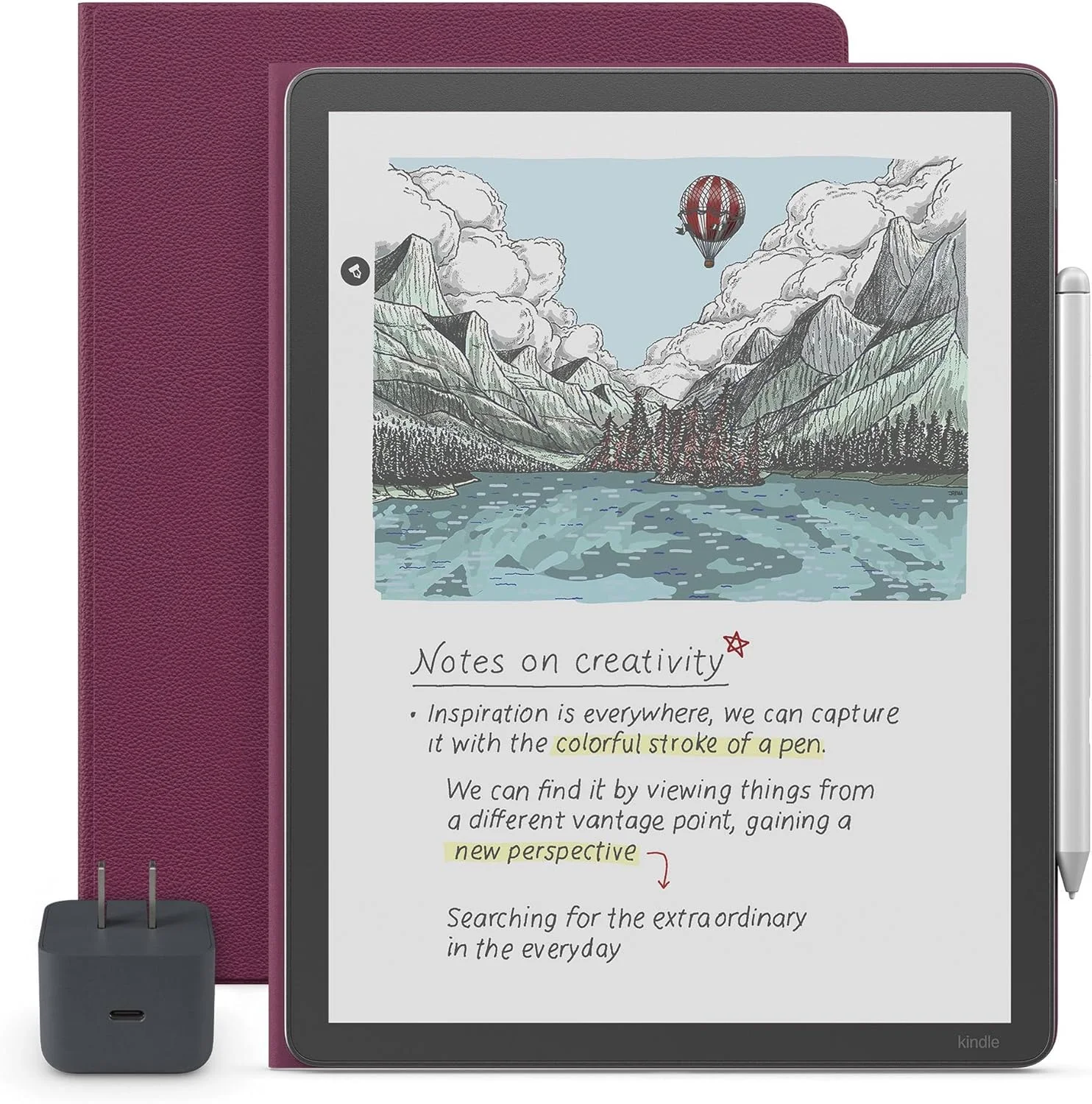 Amazon Kindle Scribe Colorsoft Essentials Bundle - Caramel (Lápiz Premium + Folio)