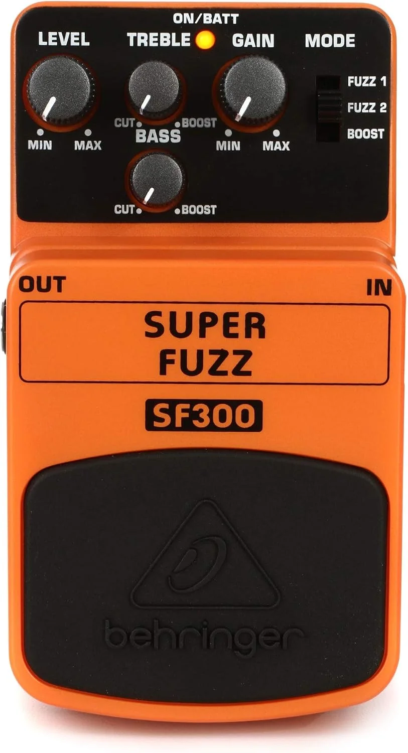 Pedal de efectos Behringer Super Fuzz SF300 distorsión fuzz 3 modos