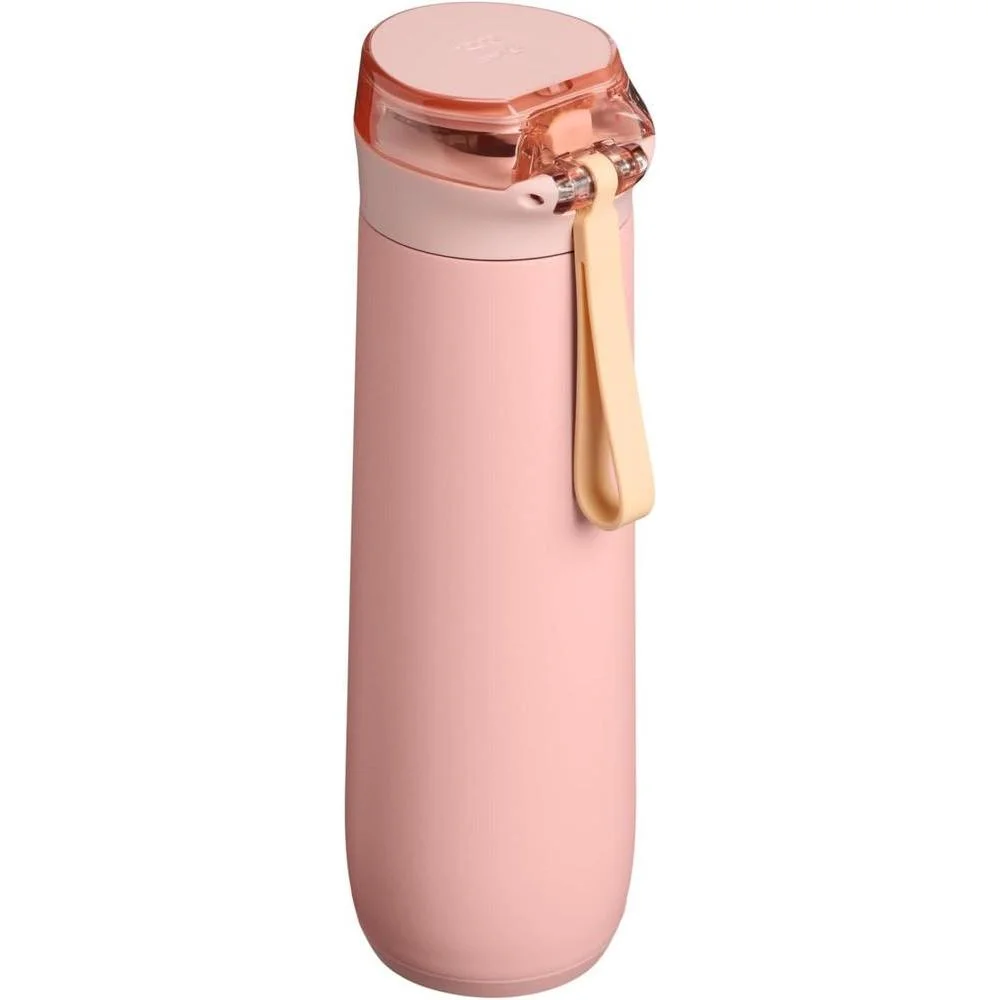 STANLEY Flowstate - Botella de agua a prueba de fugas con correa, tapa de bloqueo, acero inoxidable sin BPA