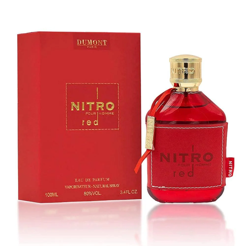 Dumont Nitro Red Eau De Parfum: Perfume de lujo masculino con fragancia frutal, amaderada, floral y de larga duración