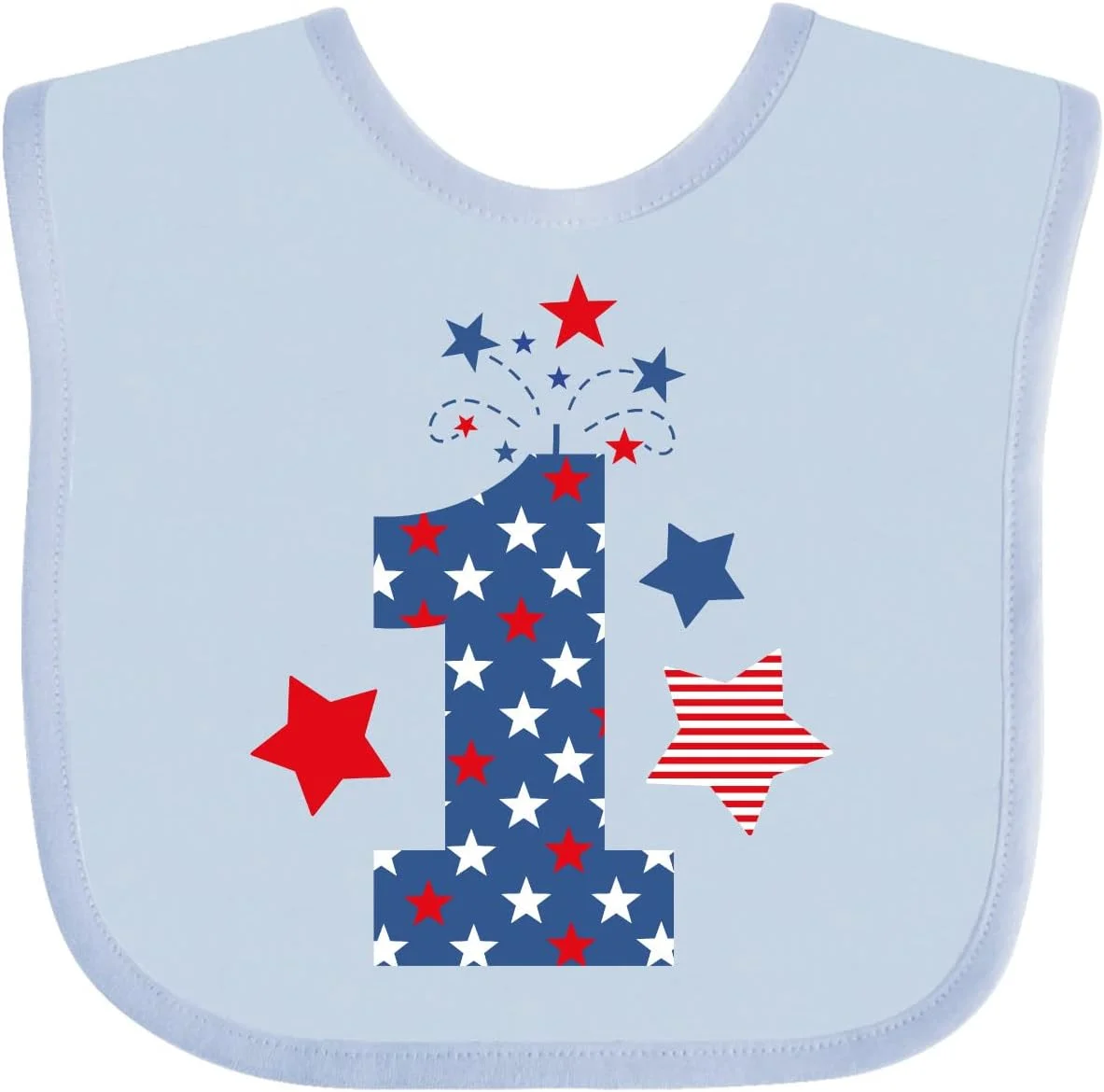 Babero inktastic Firecracker 1st Birthday