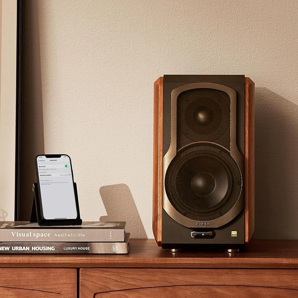 Bocinas de estante Edifier S1000W WiFi Audiophile Active, sistema de sonido HiFi Bluetooth compatible con Alexa