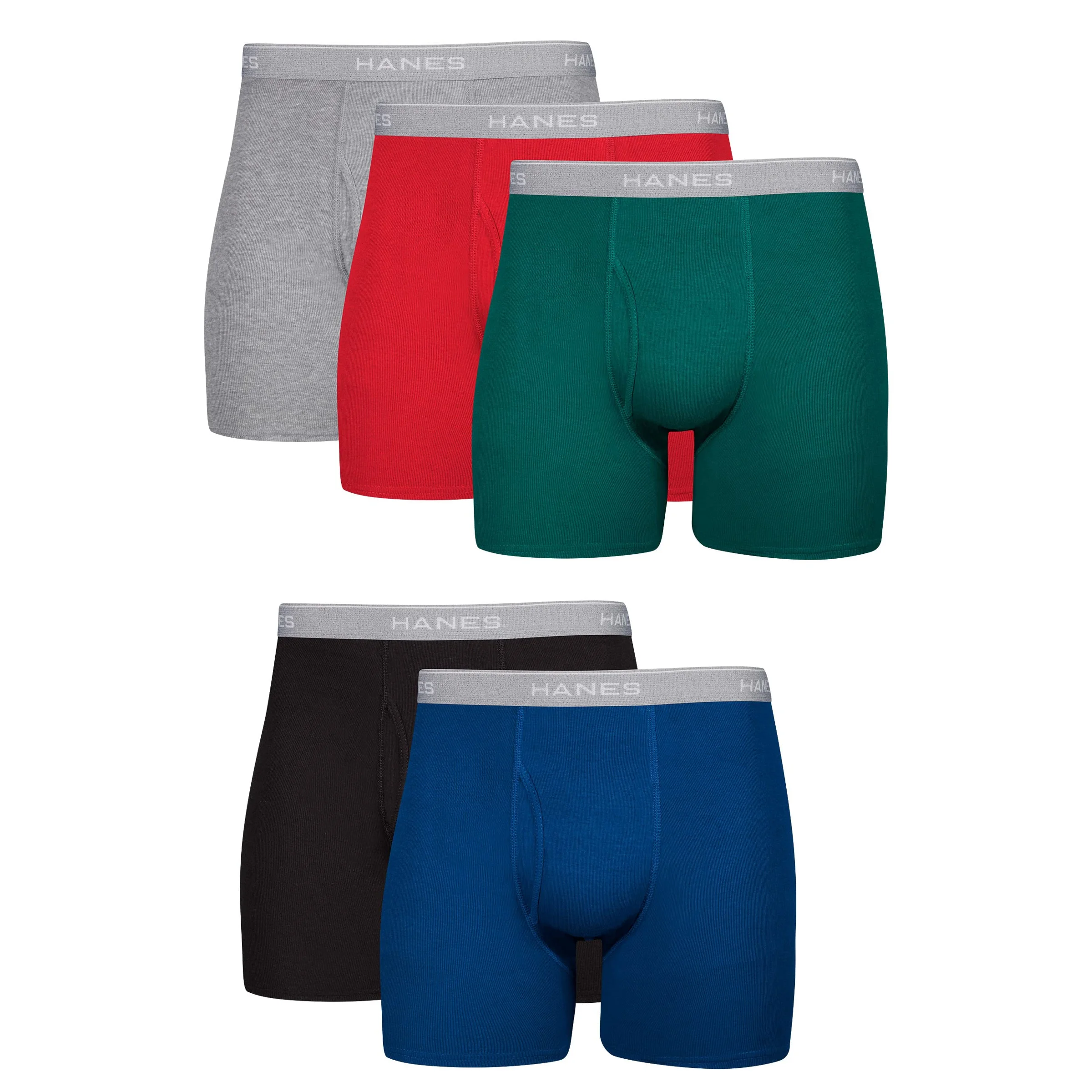 Boxer Hanes algodón transpirable sin marca visible pack