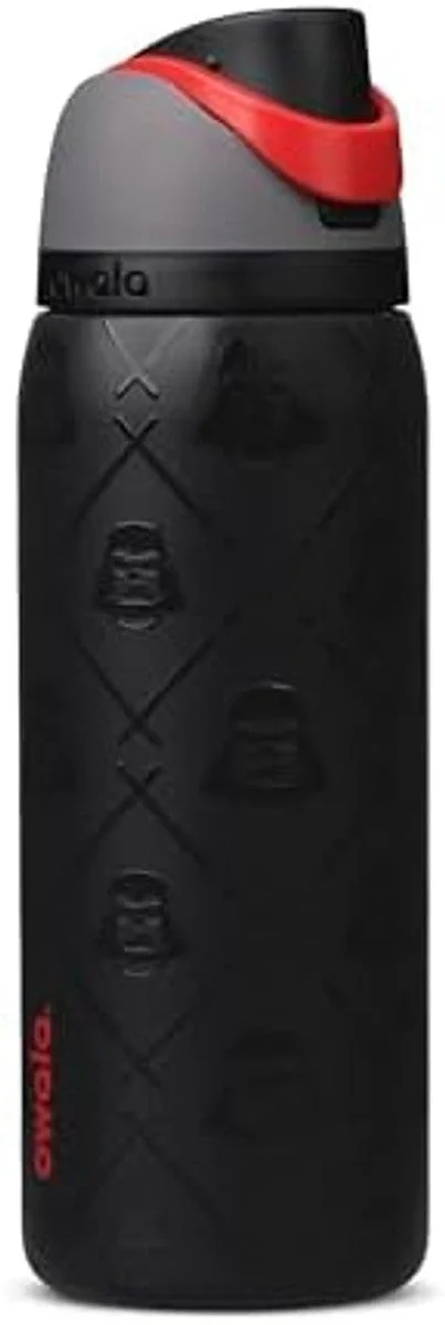Owala Star Wars FreeSip Insulated Stainless Steel Water Bottle with Straw for Sports, Travel, and School BPA-Free Sports Water Bottle, 32 oz, Darth Vader