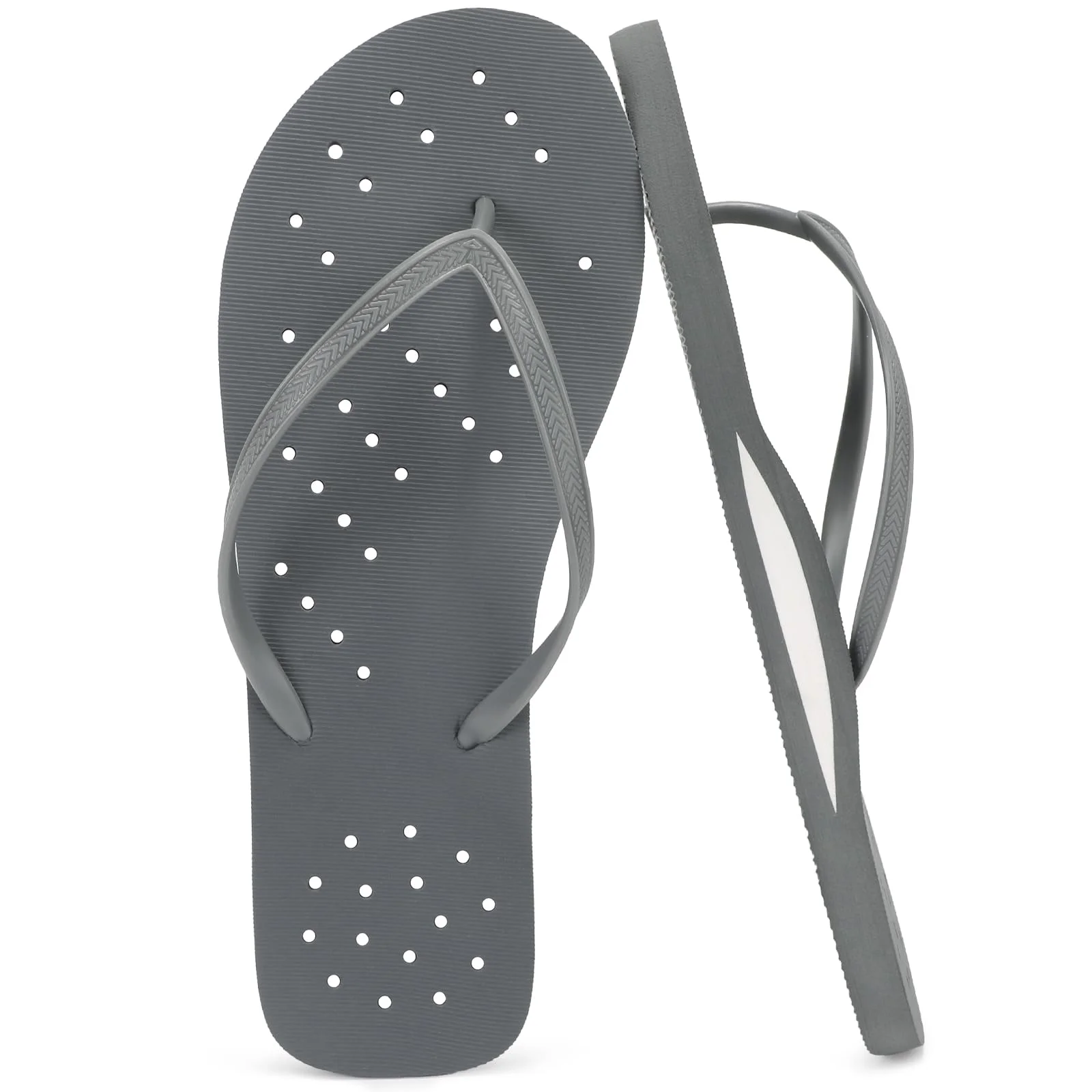 Sandalia de baño STQ para hombre con drenaje rápido y soporte de arco