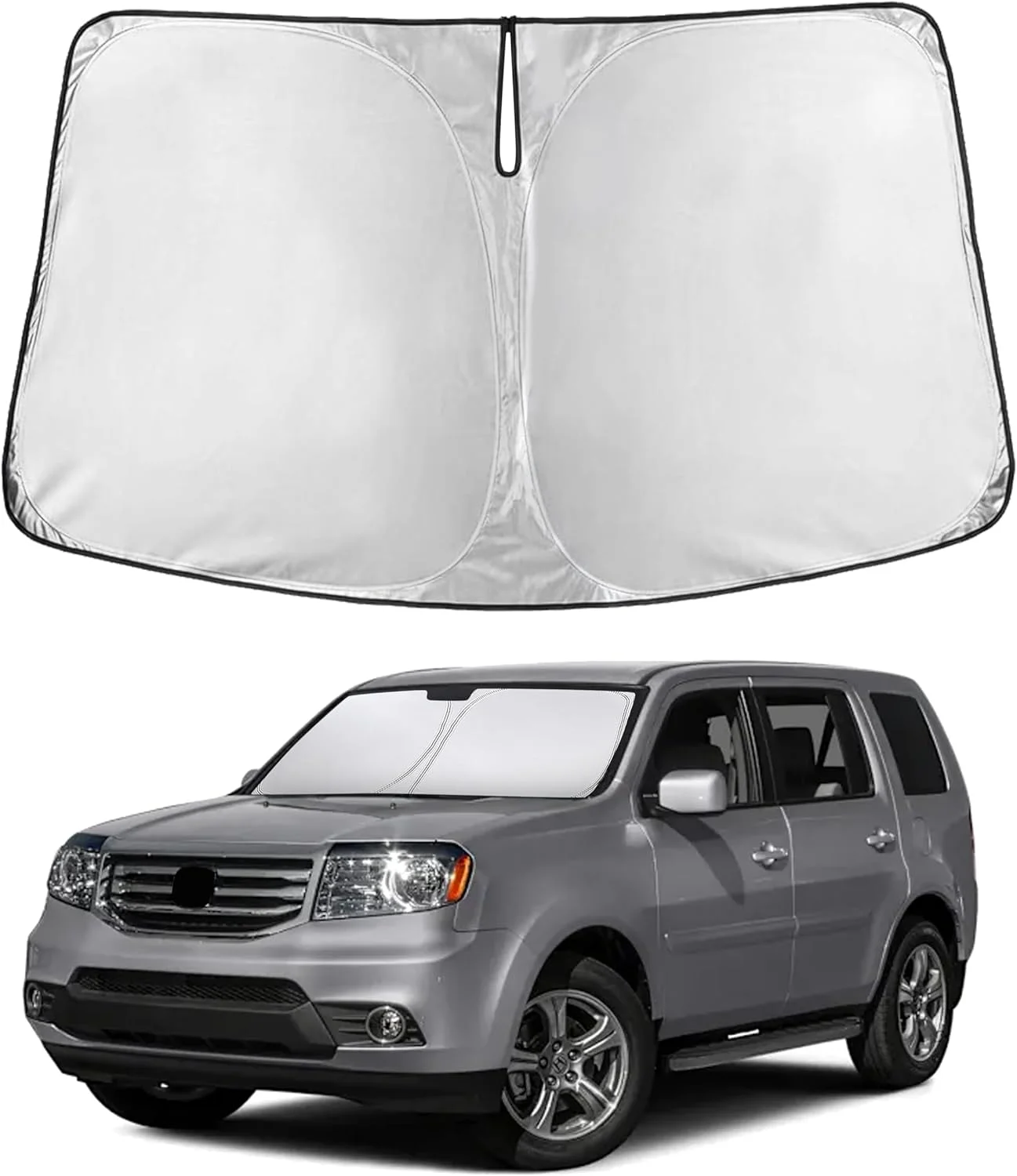 Parasol para parabrisas EcoNour compatible con Honda Pilot 2009-2015