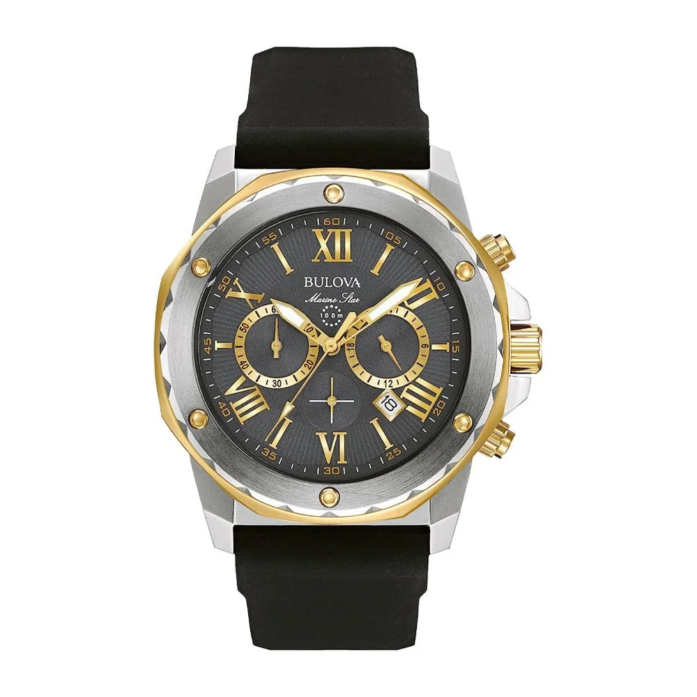 Bulova Marine Star Cronografo - Plateado