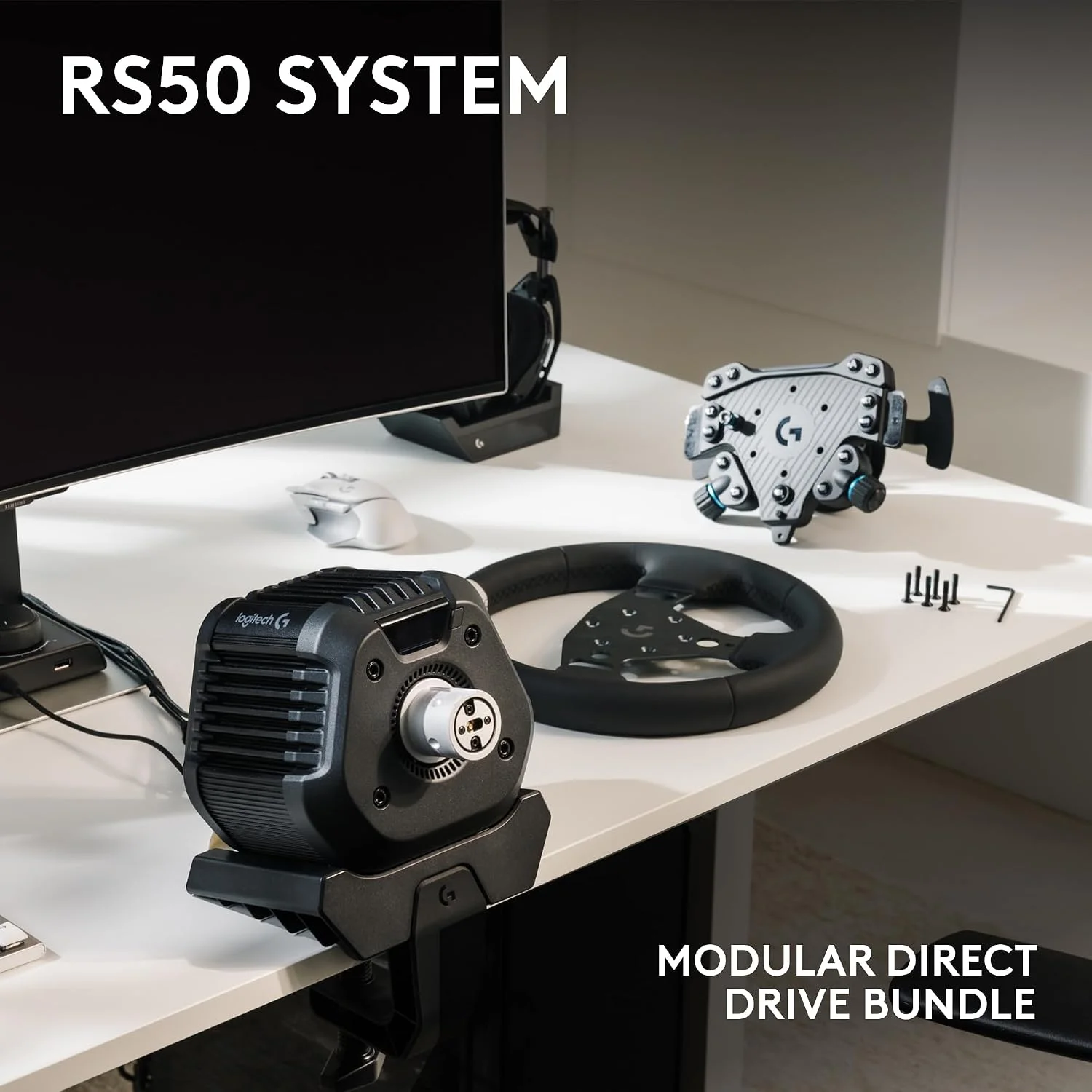 Logitech G RS50 - Volante, Hub y Base para Xbox/PC