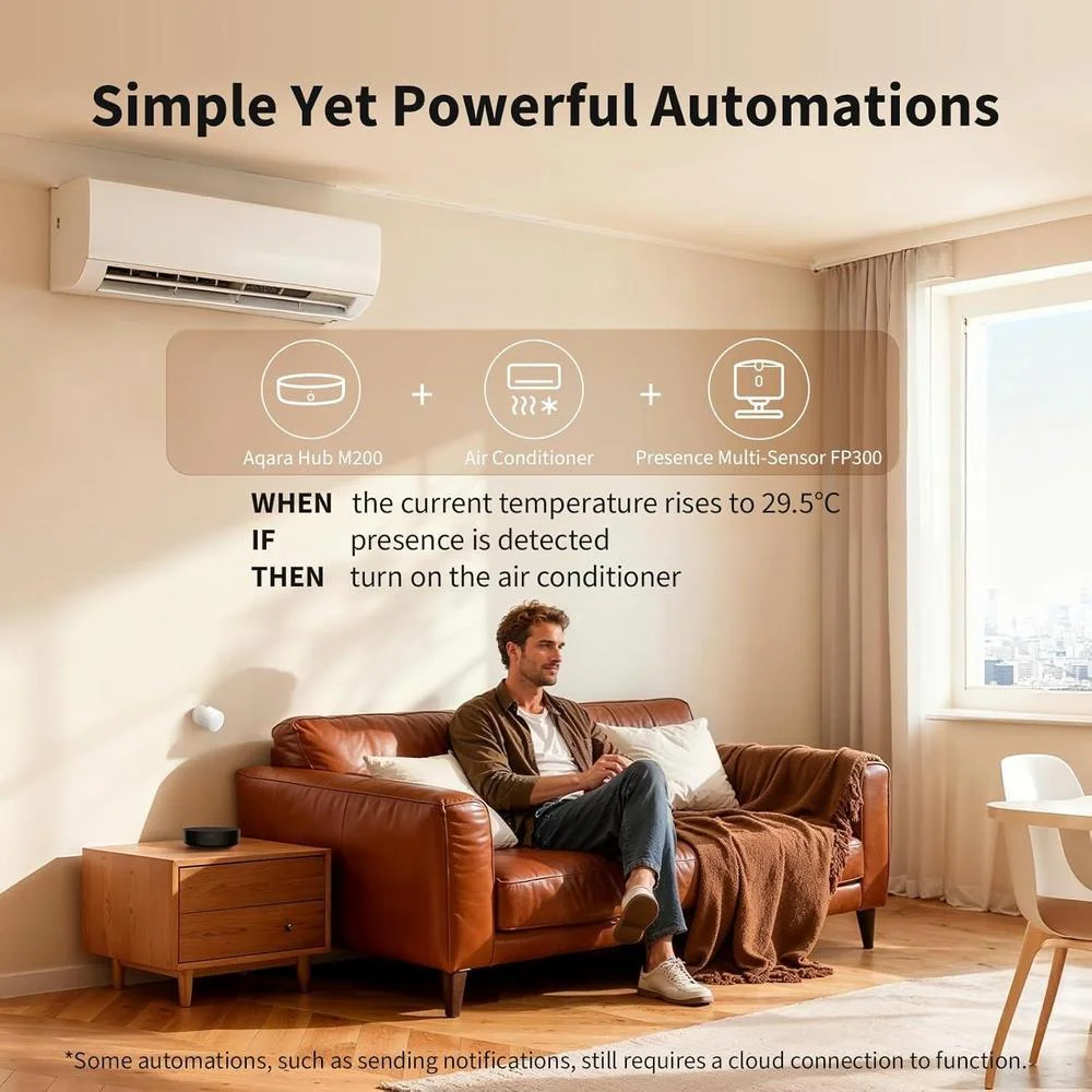 Aqara Smart Hub M200, controlador Matter multicompatible, enrutador Thread, compatible con Alexa, HomeKit, SmartThings, Google