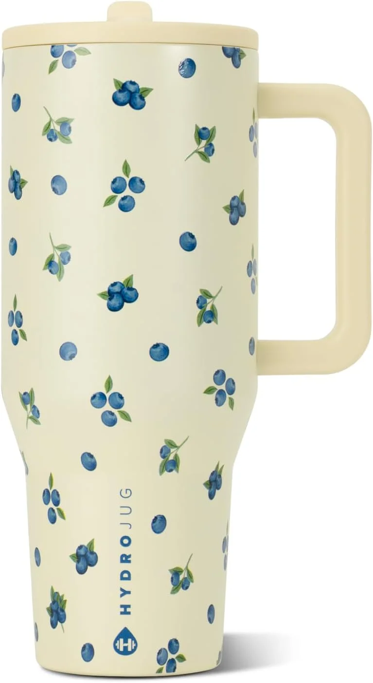 Vaso Hydrojug Traveler 40oz con aislamiento, asa y popote